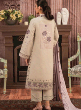 Seran Embroidered Dhanak Unstitched 3 Piece Suit - SE23TD 01 LARA